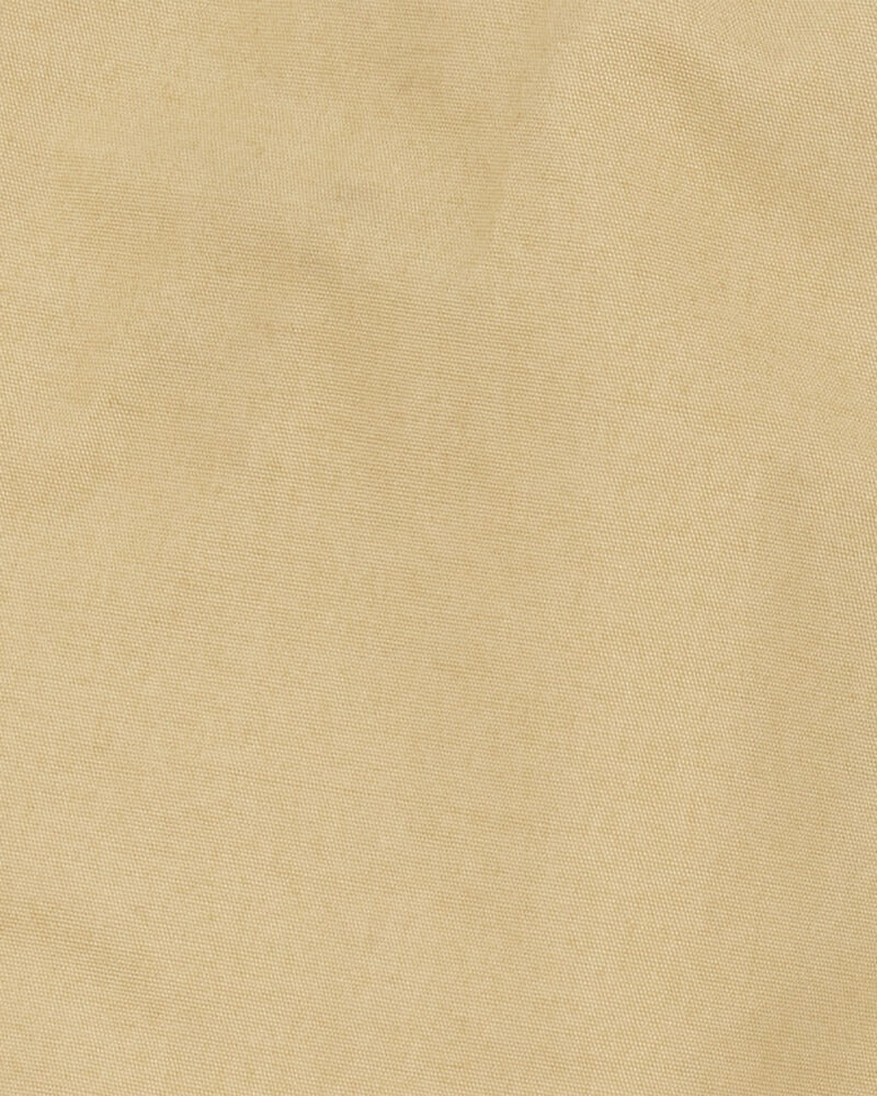 Toddler Pull-On Poplin Shorts - Khaki, image 5 of 6 slides