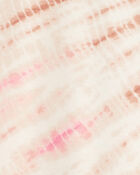 Kid Tie Dye Fleece Pullover - Pink/Ivory, image 2 of 3 slides
