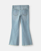 Girls Denim Flare Jeans - Light Wash, image 2 of 5 slides
