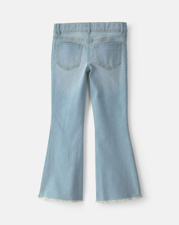 Filles - Jeans en denim &agrave; jambe &eacute;vas&eacute; - D&eacute;lav&eacute; clair, 