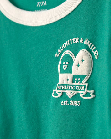 Girls 'Athletic Club' Active Top - Green, 