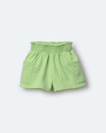 Tout-petit fille - Short ample avec poches - Vert lime, 