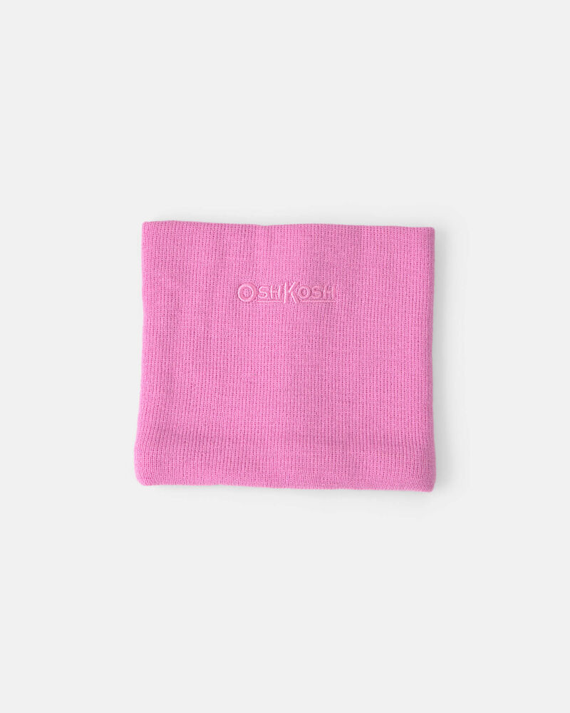 Girls Knit Neck Warmer- Pink, image 1 of 1 slides