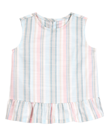 Toddler Striped Sleeveless Fashion Top, 