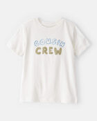Toddler Boy Cousin Crew Short-Sleeve Graphic Tee -White, image 1 of 3 slides