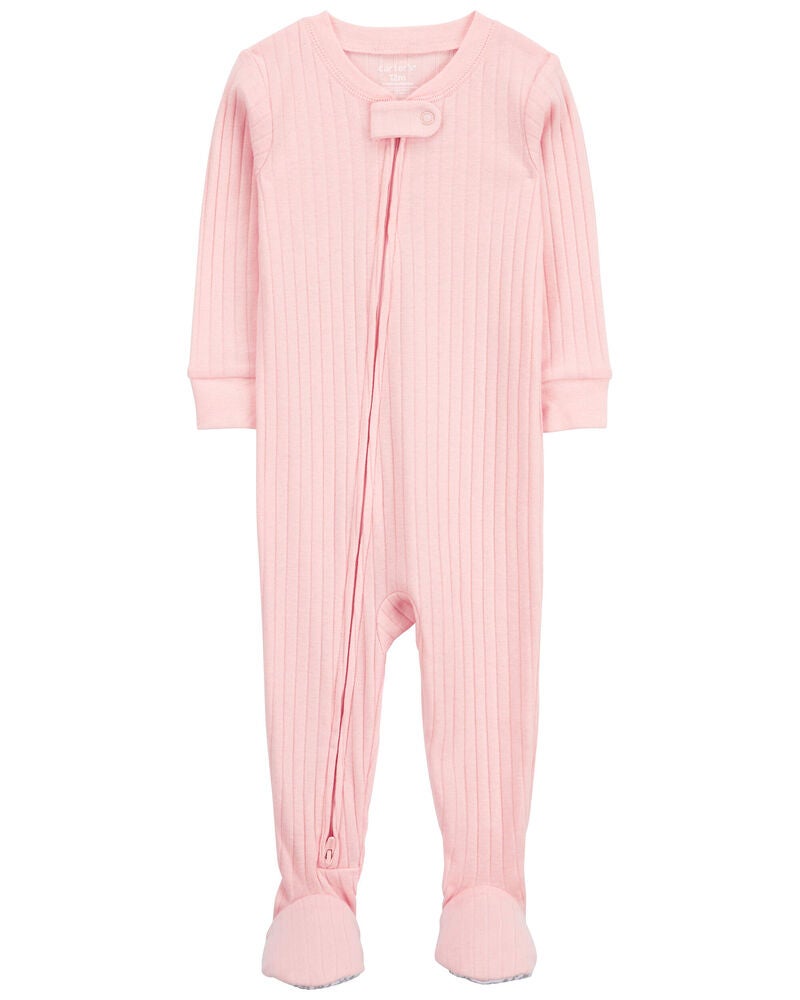 Baby 1-Piece Cotton Blend Footie Pyjamas, image 1 of 3 slides