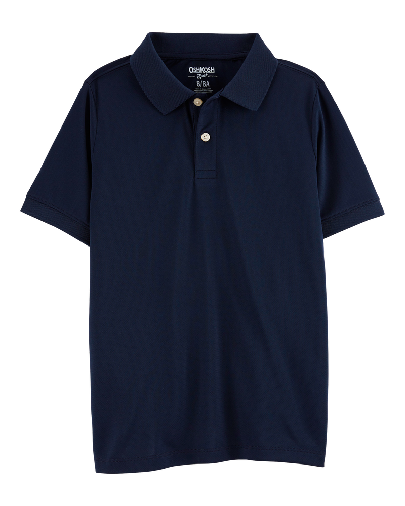 Gar&ccedil;ons - Polo d&rsquo;uniforme en jersey de coton, image 1 sur 2 diapositives