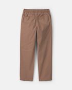 Boys Twill Pull-On Pants - Brown, image 5 of 7 slides