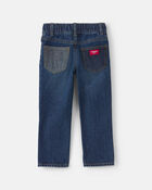Toddler Boy Denim Straight Jeans - Medium Wash, image 2 of 4 slides