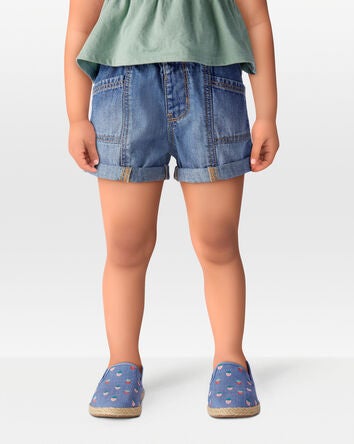 Toddler Pretty Utility Short - Ozone Wash, 