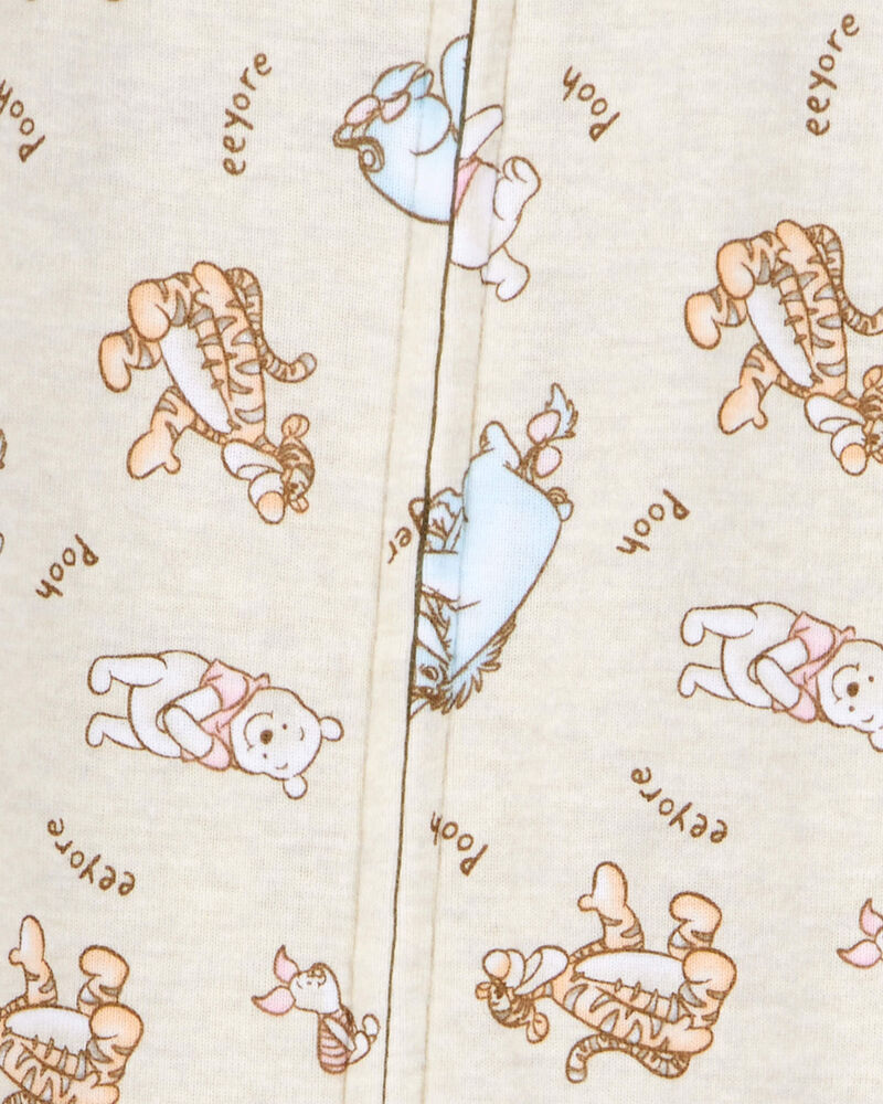 Baby Winnie The Pooh Snug Fit Cotton Footie 1-Piece Pyjamas, image 2 of 3 slides