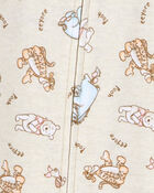 Baby Winnie The Pooh Snug Fit Cotton Footie 1-Piece Pyjamas, image 2 of 3 slides
