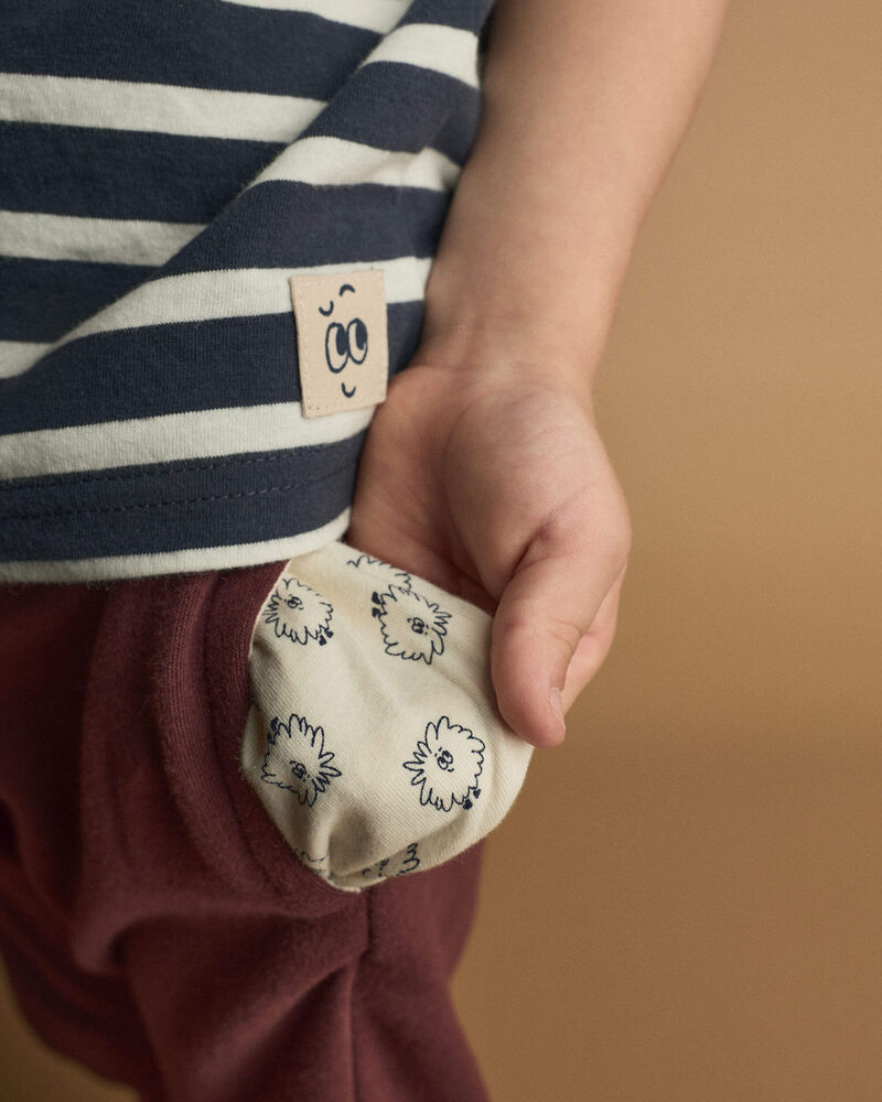 Toddler City Park&trade; Jogger Pant - Burgundy, image 4 of 5 slides