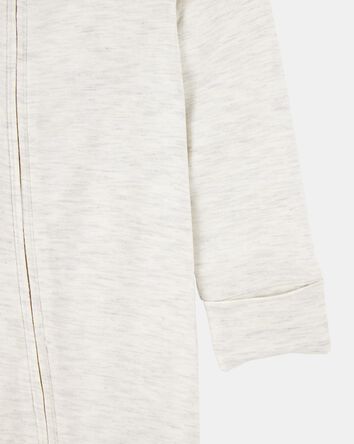 Baby Solid 2-Way Zip PurelySoft Sleeper Pyjamas - Grey, 