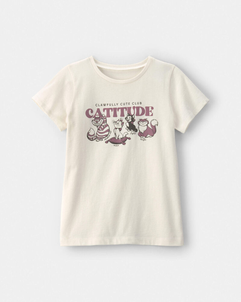Girls Disney&copy; Cats Graphic Tee - Cream, image 1 of 2 slides