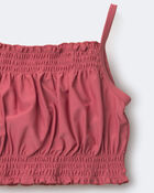 Toddler Girl Smocked Tankini Set - Burgundy, image 6 of 6 slides