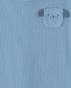 B&eacute;b&eacute; gar&ccedil;on - Emballage de 2 barboteuses &agrave; manches courtes &agrave; motif de chien - Bleu, image 3 sur 4 diapositives