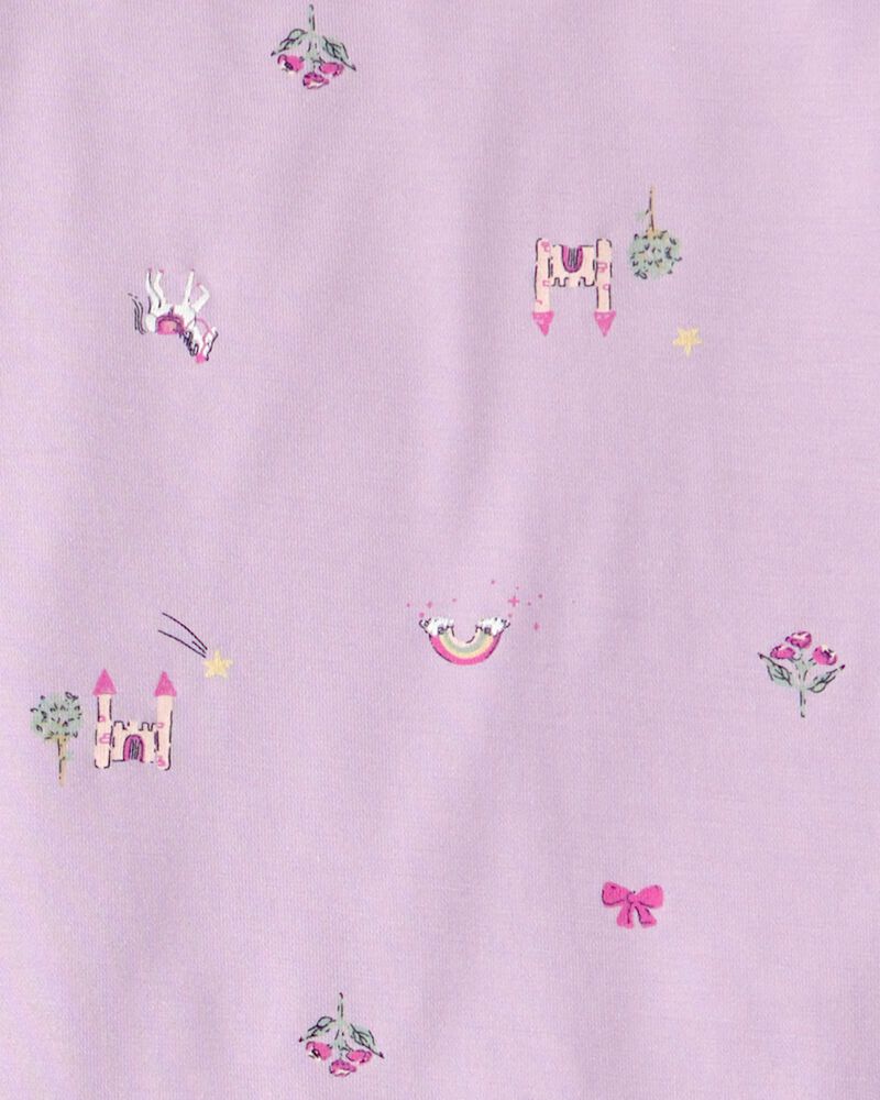 Girls Fairytale PurelySoft 2-Piece Pyjama Set - Purple, image 4 of 7 slides