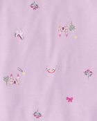 Girls Fairytale PurelySoft 2-Piece Pyjama Set - Purple, image 4 of 7 slides