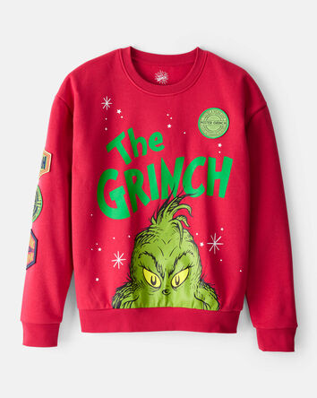 Adult Christmas Dr. Seuss™ The Grinch Pullover Sweatshirt - Red, 