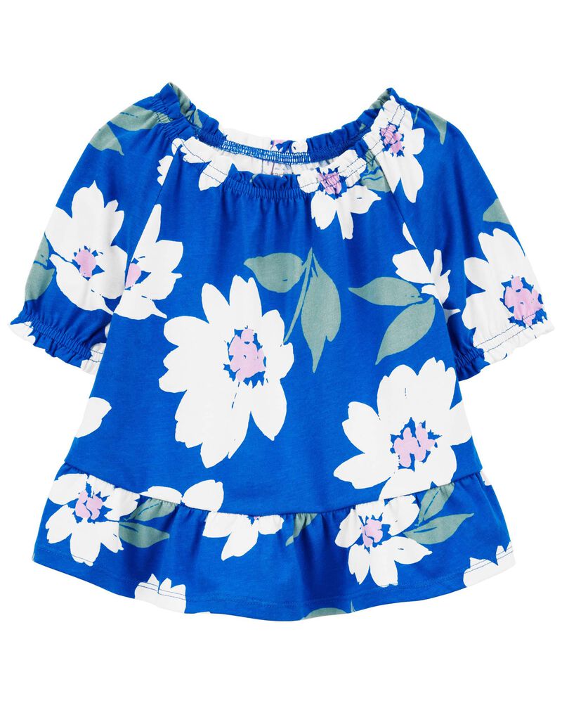 Toddler Floral Smocked Top, image 1 of 3 slides