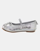 Toddler Ballet Slippers - Silver, image 6 of 7 slides