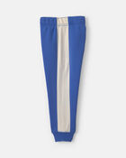 B&eacute;b&eacute; gar&ccedil;on - Ensemble 2 pi&egrave;ces haut et pantalon en molleton &agrave; bandes de couleur &ndash; Bleu/Gris, image 3 sur 5 diapositives