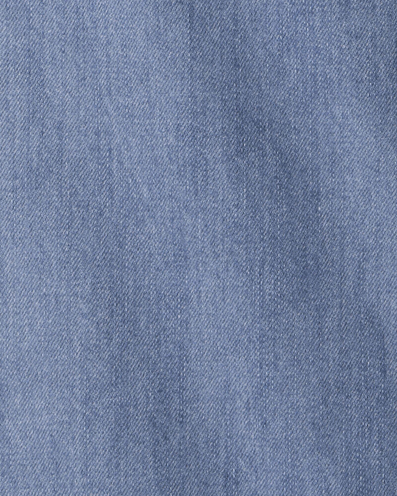 Kids Organic Cotton Denim Cargo Pants, image 5 of 6 slides