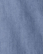 Kids Organic Cotton Denim Cargo Pants, image 5 of 6 slides