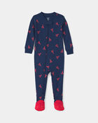 Tout-petit gar&ccedil;on - Pyjama ajust&eacute; 1 pi&egrave;ce en 100 % coton, homard - Bleu, image 1 sur 3 diapositives
