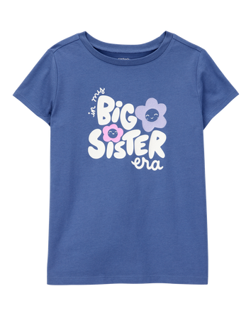 Kid Big Sister Short-Sleeve Graphic Tee - Blue, 