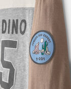 Toddler Boy 'Camp Dino' Long-Sleeve T-Shirt - Brown/Grey, image 4 of 5 slides