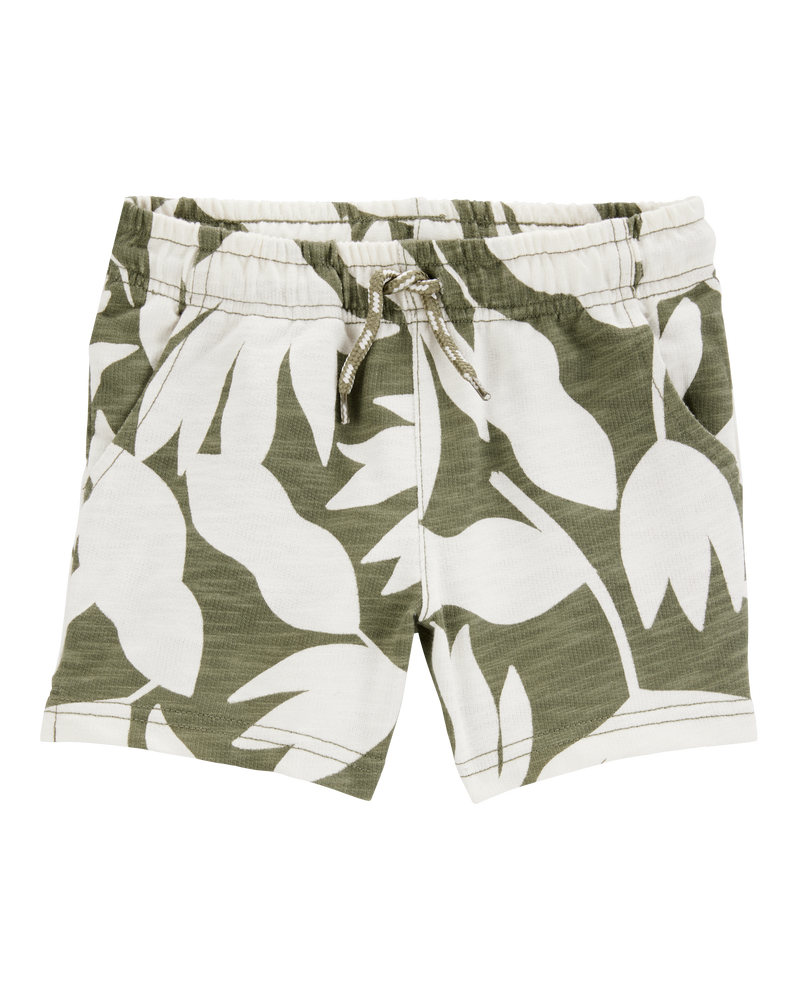 Toddler Floral Pull-On Shorts, image 1 of 4 slides