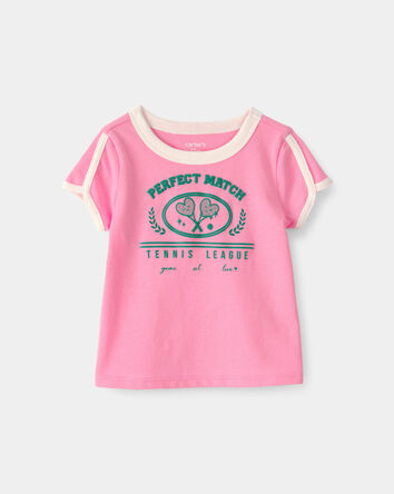 Baby Girl 'Perfect Match' Top - Pink, 