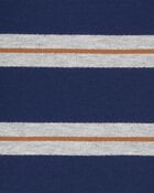 Baby 2-Piece Striped Henley Tee & Jogger Set, image 2 of 3 slides