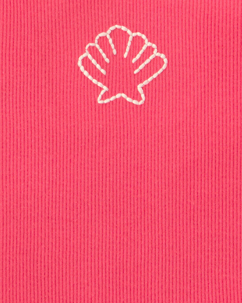B&eacute;b&eacute; fille - D&eacute;bardeur c&ocirc;tel&eacute; &agrave; motif de coquillage - Orange, image 2 sur 2 diapositives