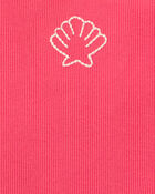 B&eacute;b&eacute; fille - D&eacute;bardeur c&ocirc;tel&eacute; &agrave; motif de coquillage - Orange, image 2 sur 2 diapositives