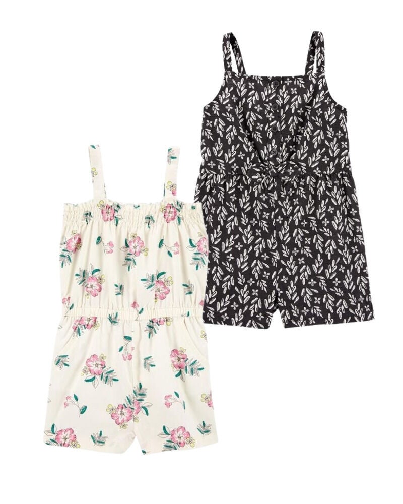 Multi Toddler 2 Pack Rompers carters
