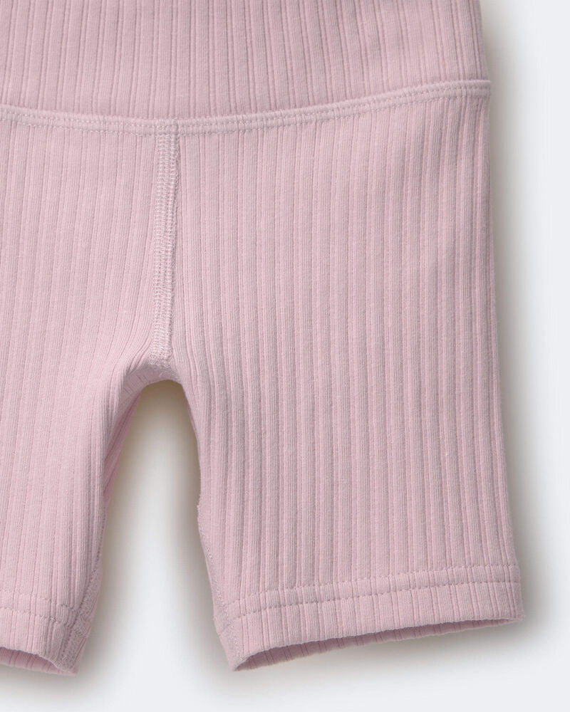 Toddler Girl Brooklyn Bike Shorts - Rose, image 6 of 6 slides