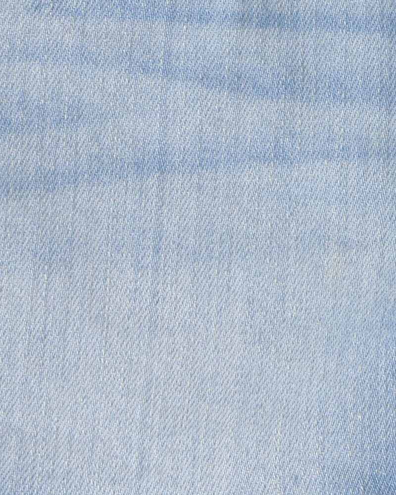 Baby Girl Denim Shorts - Light Wash, image 3 of 4 slides