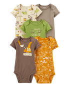 Baby 5-Pack Short-Sleeve Bodysuits, image 1 of 8 slides