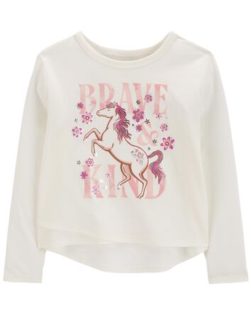 Kid Unicorn Flutter Graphic Tee, 