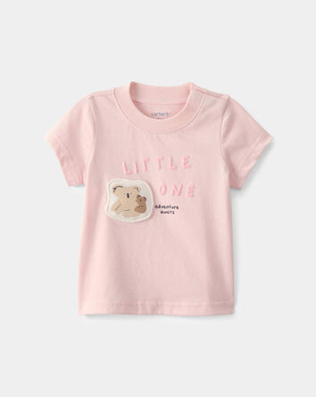 B&eacute;b&eacute; fille - T-shirts &agrave; imprim&eacute; koala &laquo;Little One&raquo; - Rose, 