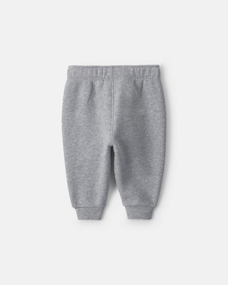 Baby Boy Fleece Pants - Grey, image 2 of 4 slides