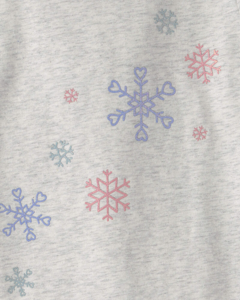 Toddler Girl Snowflake Long-Sleeve Graphic Tee - Grey, image 2 of 3 slides