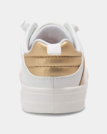 Tout-petit fille - Espadrilles d&eacute;contract&eacute;es - Blanc/Or, 