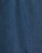 Baby Girl 3-Piece Polka Dot Chambray Long-Sleeve Dress Set - Pink/Indigo, image 4 of 6 slides