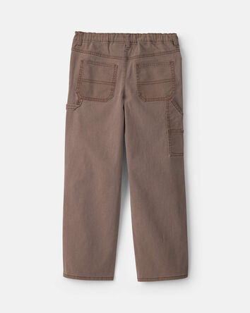 Gar&ccedil;ons - Pantalon menuisier ample &ndash; Brun, 