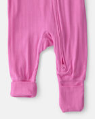 B&eacute;b&eacute; fille - Grenouill&egrave;re ajust&eacute;e &agrave; fermeture &agrave; glissi&egrave;re &agrave; deux sens PurelySoft - Rose, image 5 sur 7 diapositives