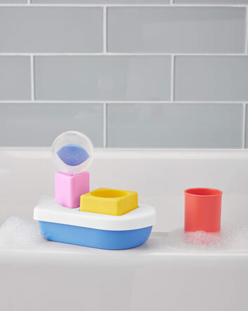 Jouet de bain pour b&eacute;b&eacute; STEM Learning & Play Bateau et chargement, 